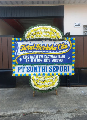 Papan Bunga Duka di 18 Ilir